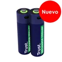Trust pilas AA recargables en USB-C azul - 25584
