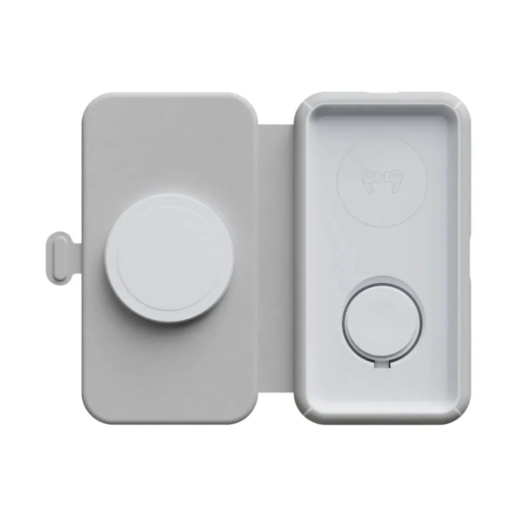 [DTF-TR00153] Trust Xtorm XWF31 cargador de viaje inalambrico 3 en 1 plegable de 15 W - gris - XWF31