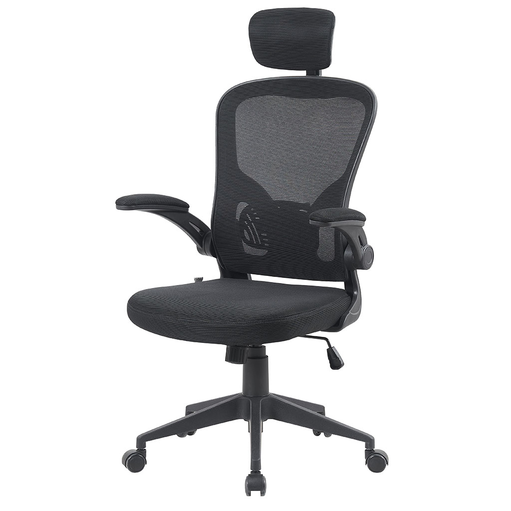 SILLA SEMI-EJECUTIVA MALLA NEGRA