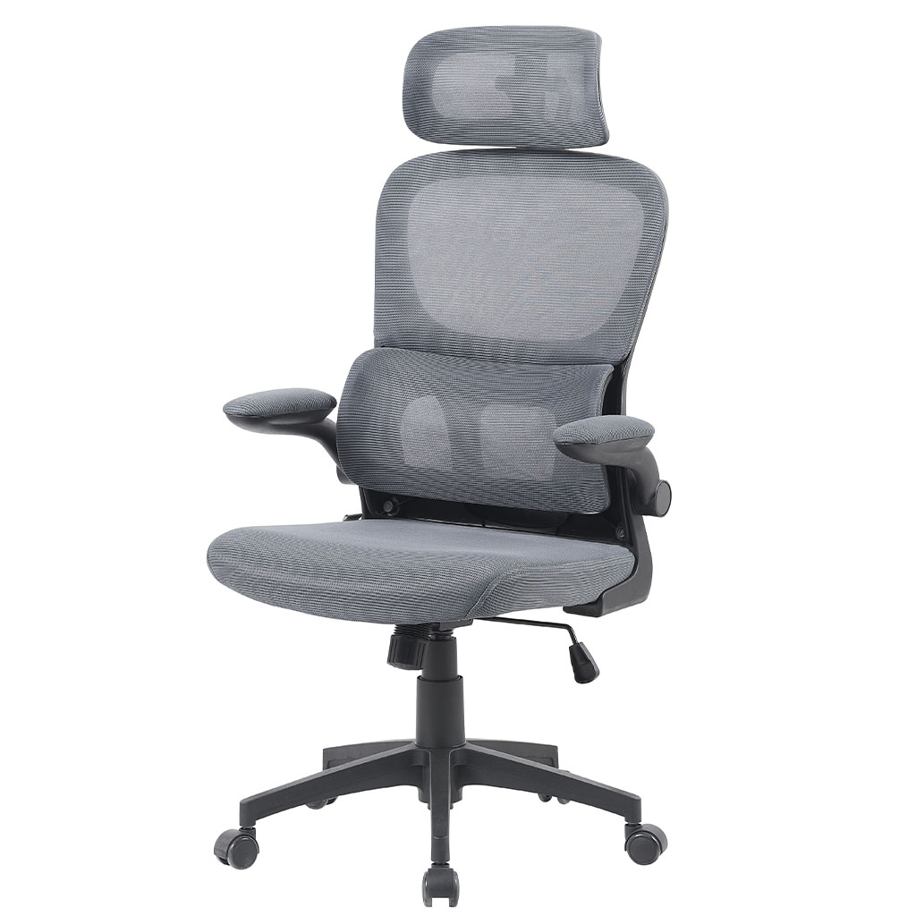 SILLA EJECUTIVA MALLA GRIS