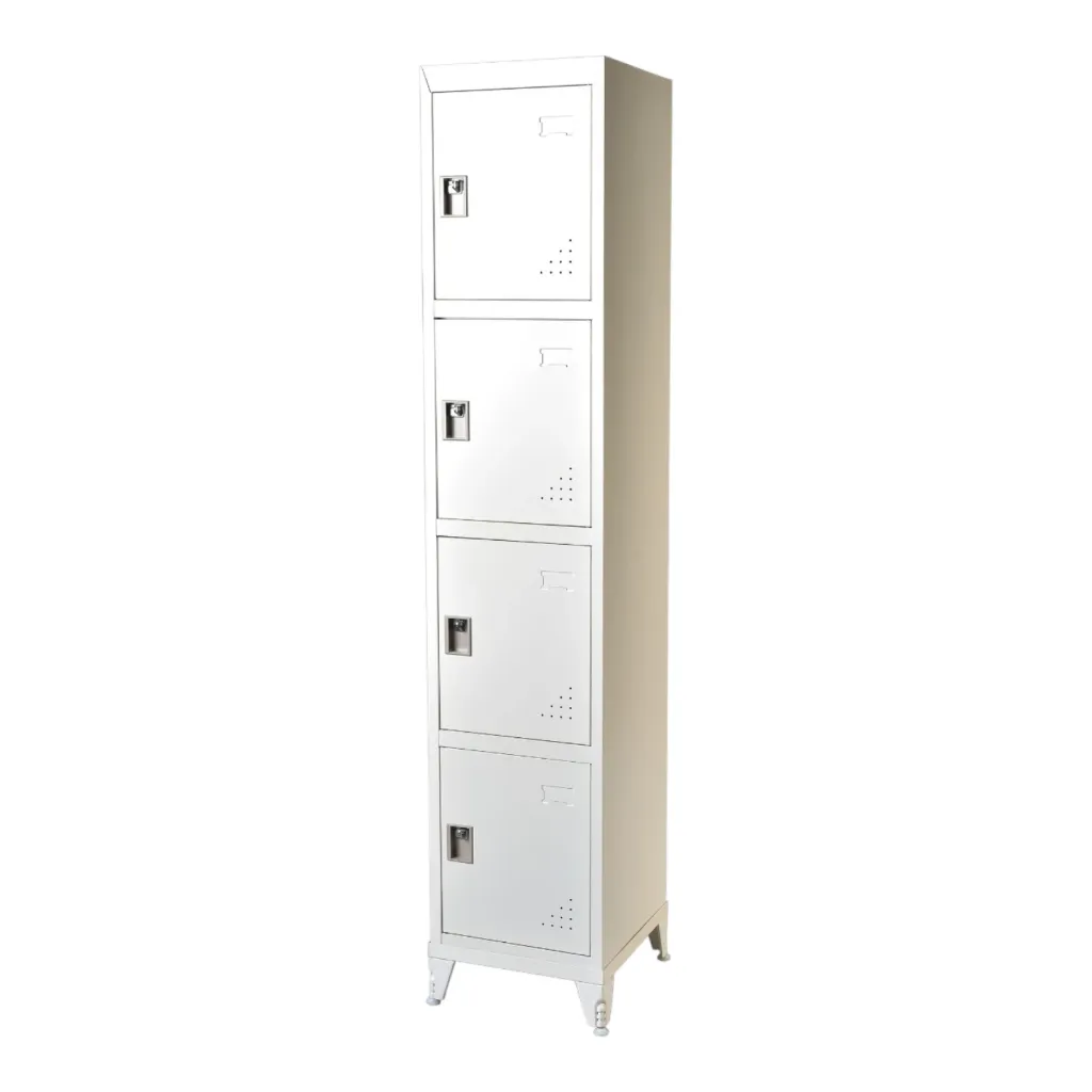 Locker Metálico Beige de 4 Puertas