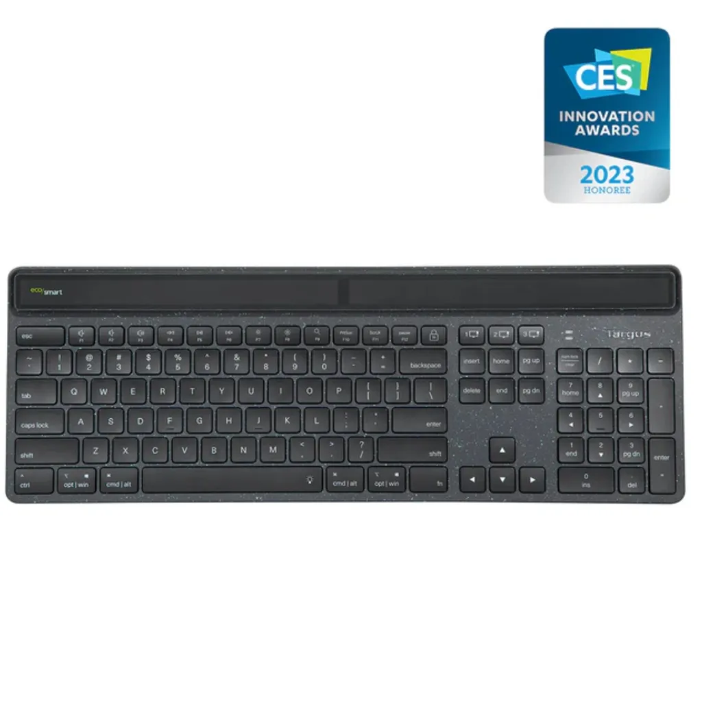 Targus teclado ecoSmart de recolección de energía sostenible-AKB868ES