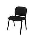Silla de espera en damasco negro