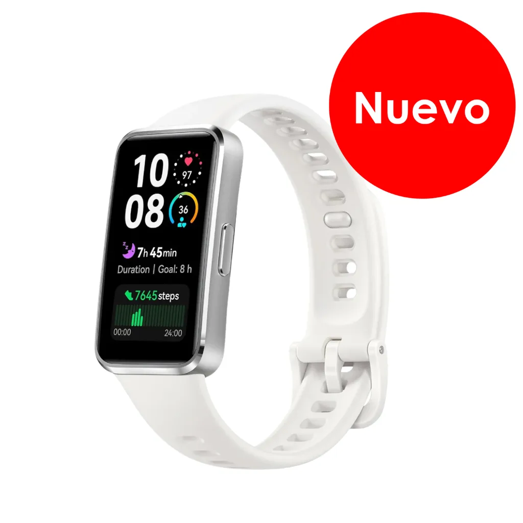 Huawei Band 10 cuerpo metálico blanco 55020EKX