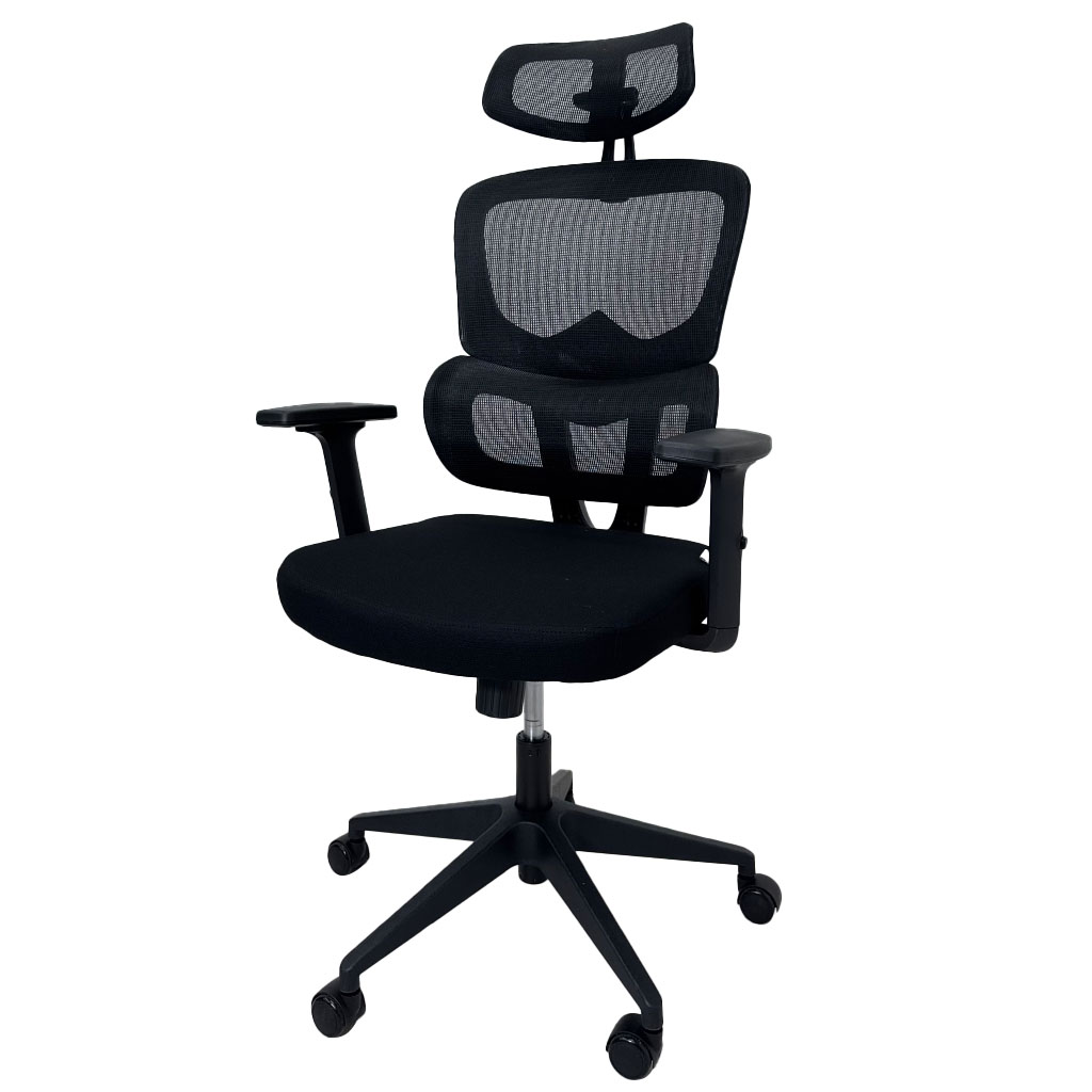 SILLA SEMI-EJECUTIVA MALLA NEGRA