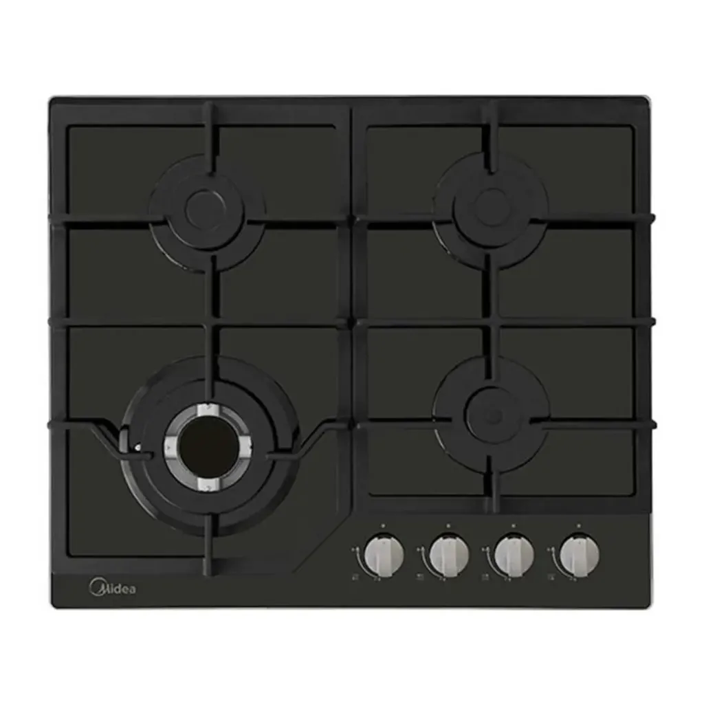 [DTF-MD00119] Midea estufa empotrable a gas 24" vidrio color negro MTGB24R3402GG