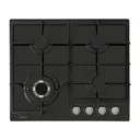 Midea estufa empotrable a gas 24" vidrio color negro MTGB24R3402GG
