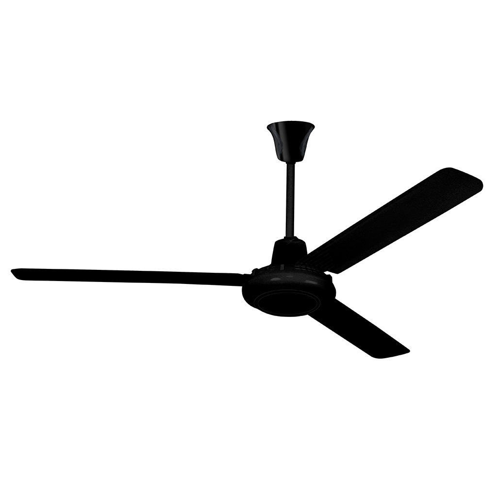Ventilador industrial negro