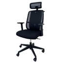 SILLA SEMI-EJECUTIVA MALLA NEGRA