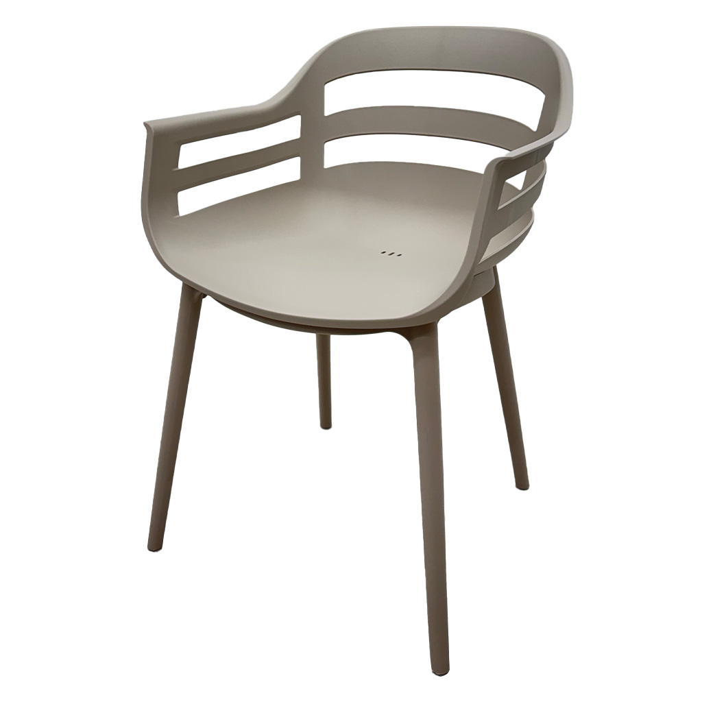 BUTACA PLASTICA TAUPE