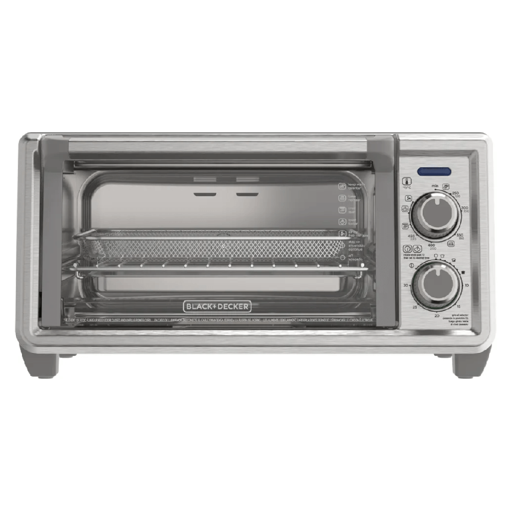 Black + Decker horno con freidora de aire 4 rebanadas - TO4125-0SDLA