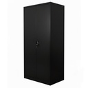 Armario metálico negro de 2 puertas