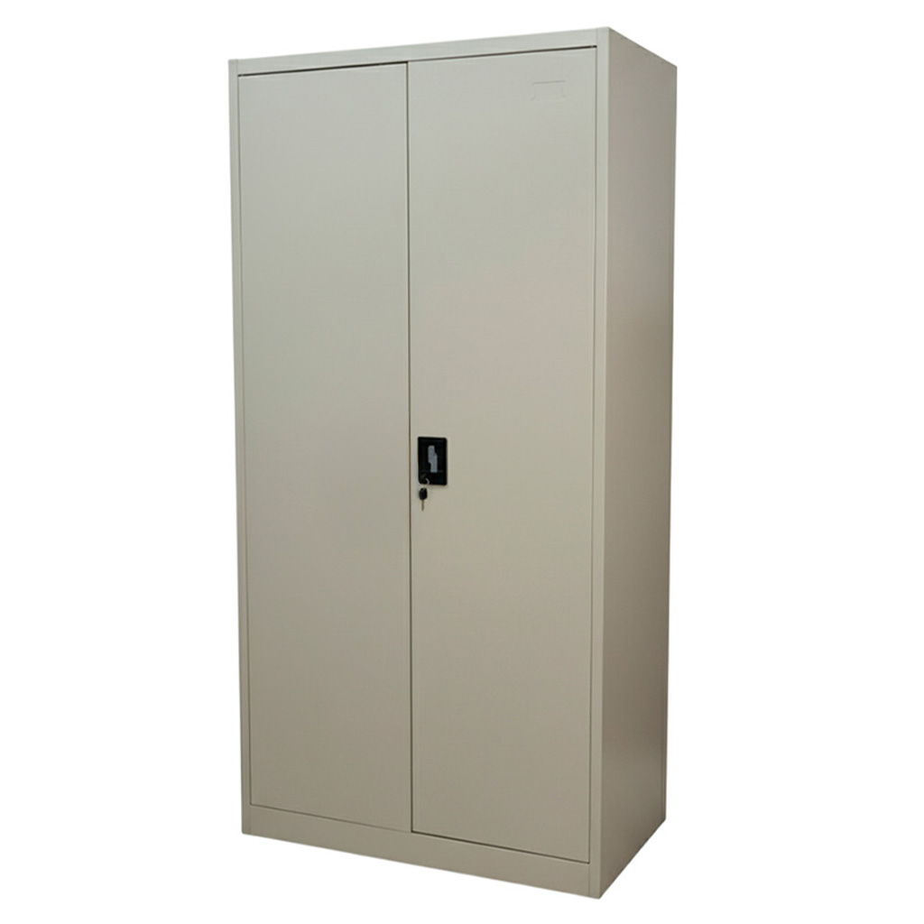 Armario metálico beige de 2 puertas