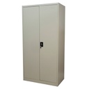 Armario metálico beige de 2 puertas