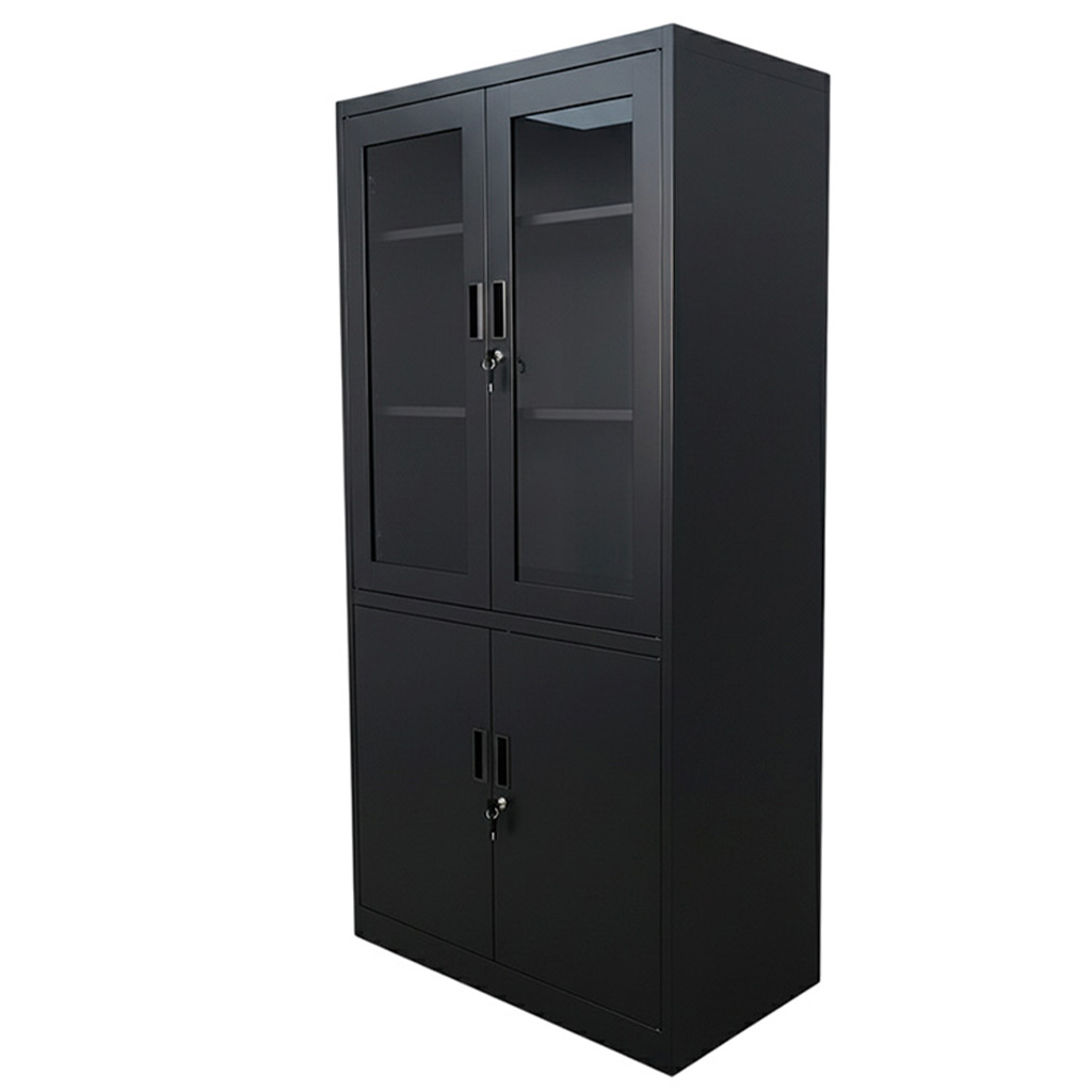 ARMARIO 4 PUERTAS NEGRO