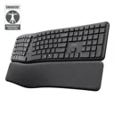 Trust keyra teclado inalambrico multidispositivo ergonomico US - 25459