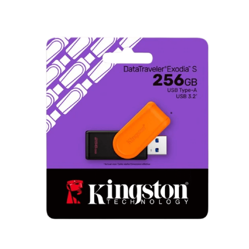 [DTF-KS00232] Kingston memoria exodia negro anaranjado 256GB usd 3.2 - DTXS/256GB