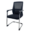 Silla de espera en malla negra