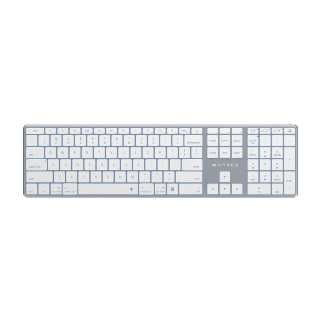 [DTF-TG00280] Targus teclado hyper bluetooth compatible con macOS & Windows, iPadOS & Android, ChromeOS en blanco - HS2310US