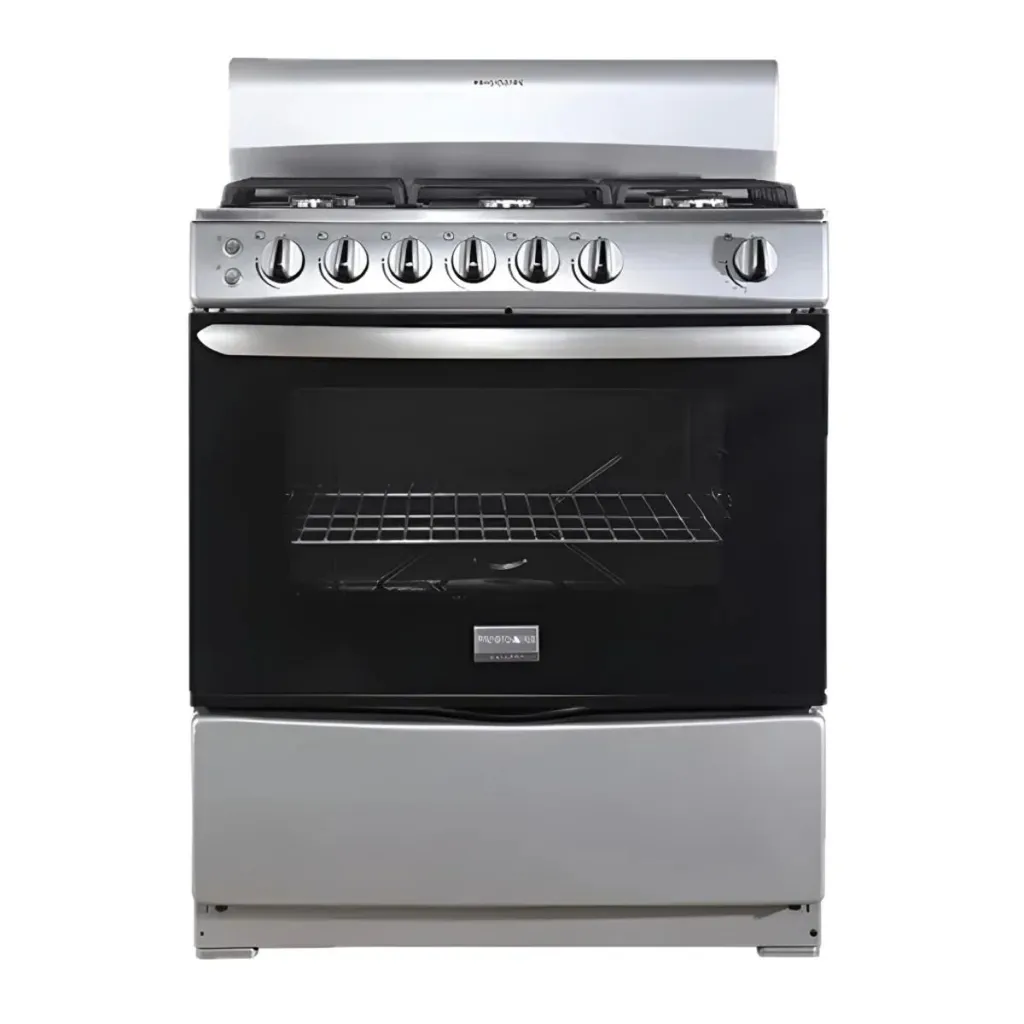 Frigidaire cocina de gas 30" 6 quemadores silver FKGH30C3MDQG