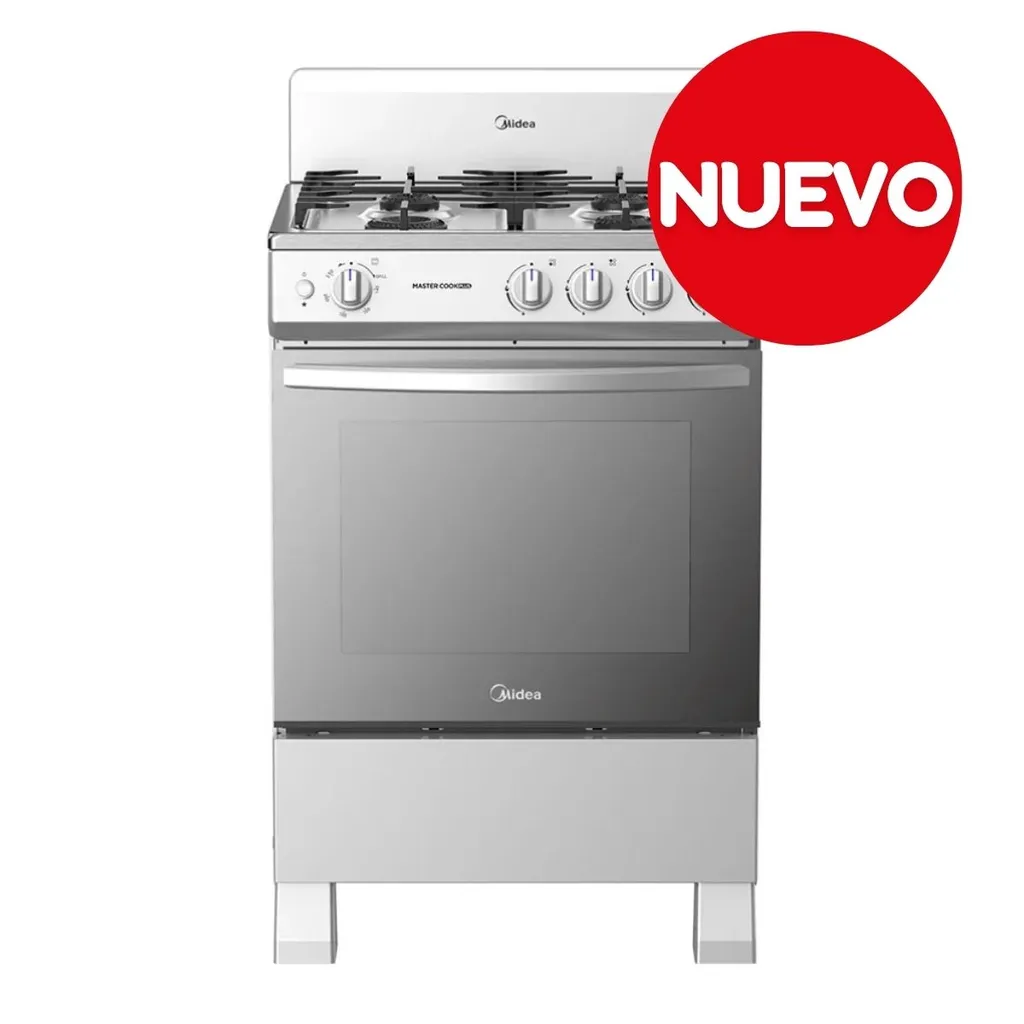 [DTF-MD00143] Midea cocina a gas 24 pulgadas 4 quemadores hierro fundido MGS24FS1BIABG