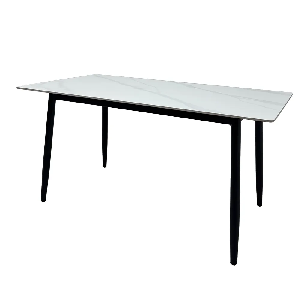 MESA COMEDOR 150CMX80CM MARMOLEADO BLANCO