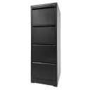 Archivero 4 gavetas negro