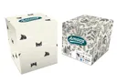 Amoos pañuelos faciales de papel desechable cubo cosmetico 50 X 3 capas caja de 24unds - F623501