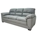 SOFA TRIPLE CUERO SINTETICO GRIS
