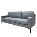 SOFA TRIPLE LINO GRIS CLARO