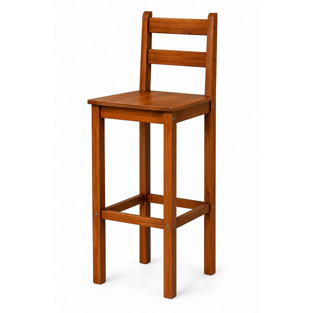 [TK-AC-704] SILLA BAR MADERA PINO