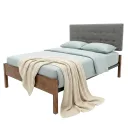 CAMA QUEEN RESPALDO TELA