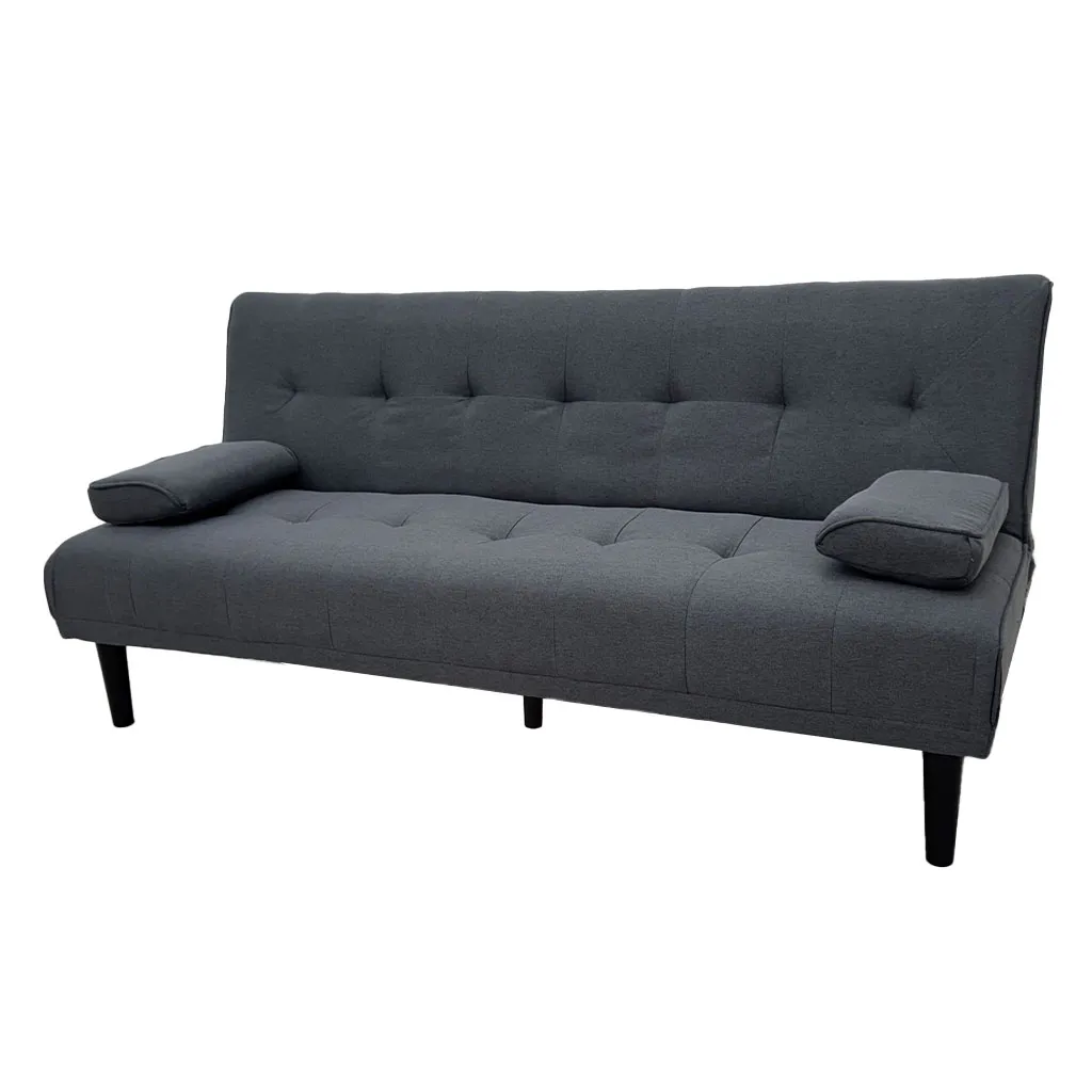 SOFÁ CAMA TELA LINO GRIS