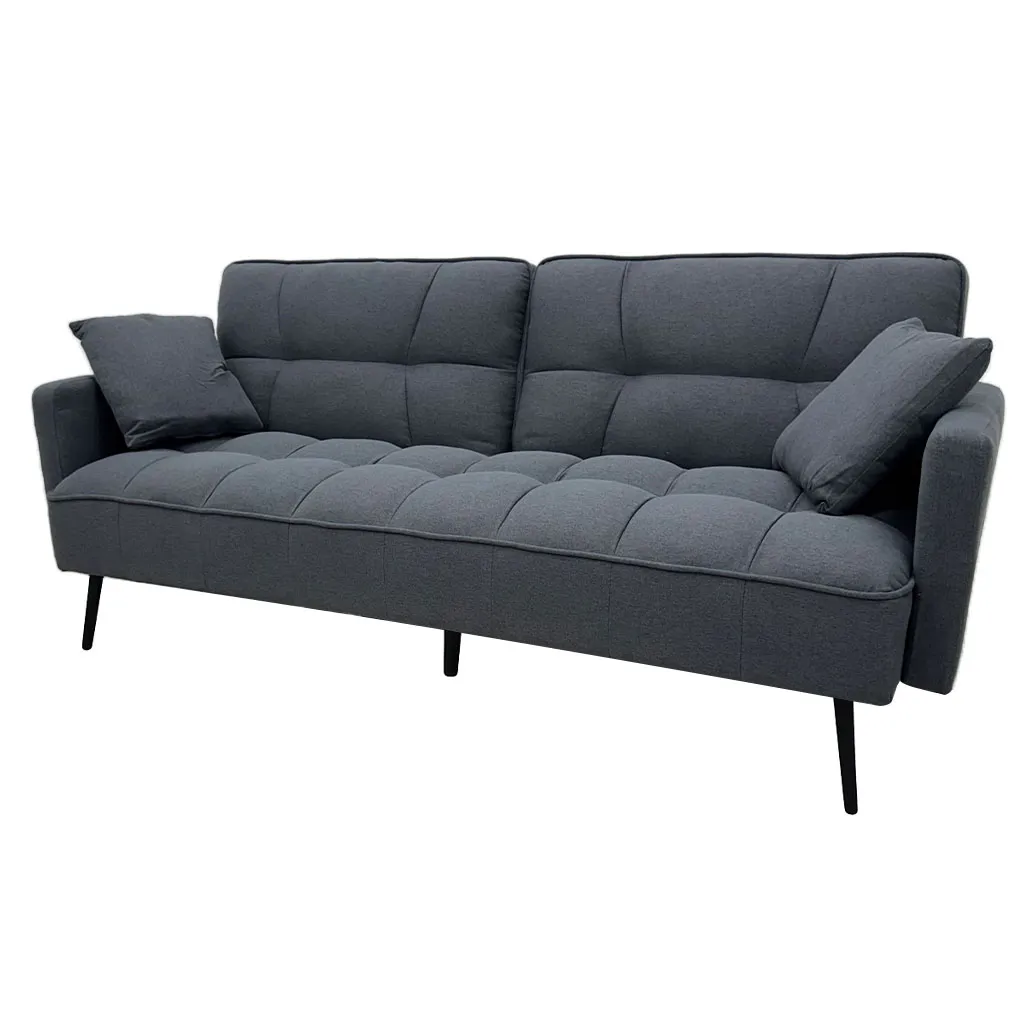 SOFÁ CAMA TELA LINO GRIS