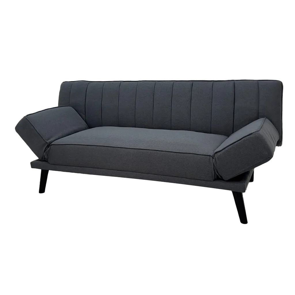 [TK-SA-4379] SOFÁ CAMA TELA LINO GRIS