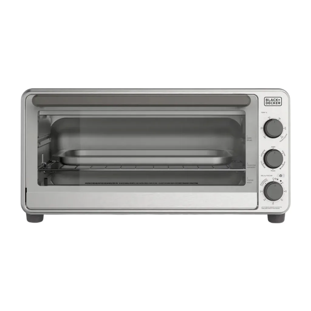 Black + Decker horno tostador 15 lts extra ancho color gris - TO8230-0GDLA