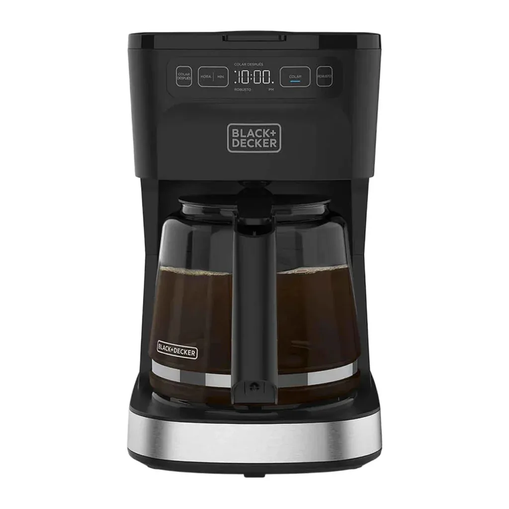 [DTF-BD00510] Black + Decker cafetera 12 tazas vortex programable filtro perman negro/plata  - CM0322-0SDLA