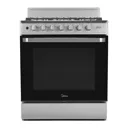 Midea Cocina De gas de 30" 6 quemadores Acero inoxidable MGS30FS1LIFSSSF