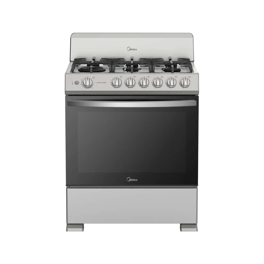 [DTF-MD00152] Midea Cocina De gas de 30" 6 quemadores Plateado MGS30FS1BIABGF-CA