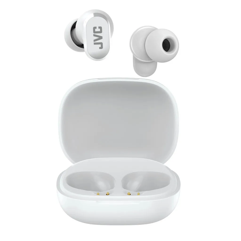 JVC audifonos inalambricos TWS 6.0 resistencia al agua IPX4, 28 hrs auto color blanco - HJ-KRXT040W6