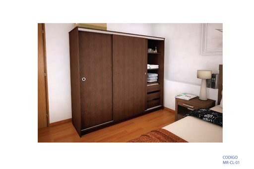 [MR-CL-01] Closet con puertas corredizas