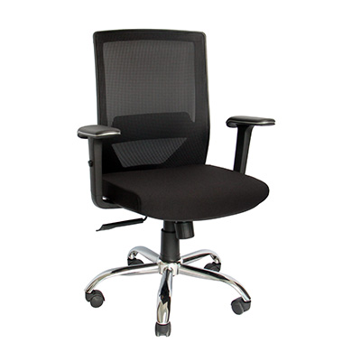 [MR-SI-88] Silla de oficina secretarial respaldo en malla y brazos ajustables