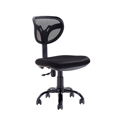 [MR-SI-90] Silla de oficina secretarial sin brazos con respaldo en malla