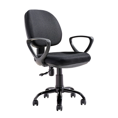 Silla de oficina Secretarial en tela con brazos