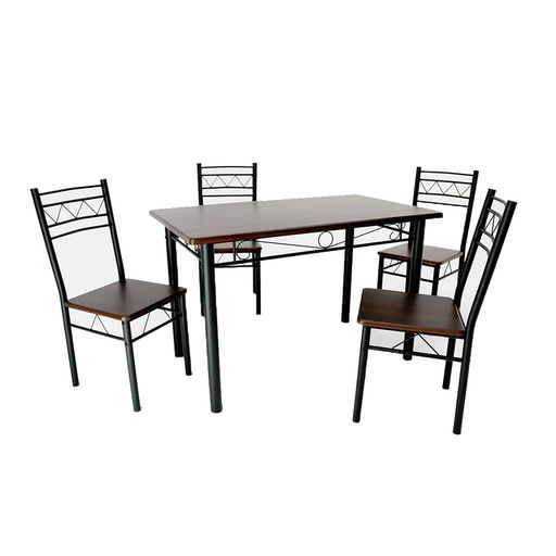 [TK-CM-02] Comedor de 4 Sillas con sobre en madera