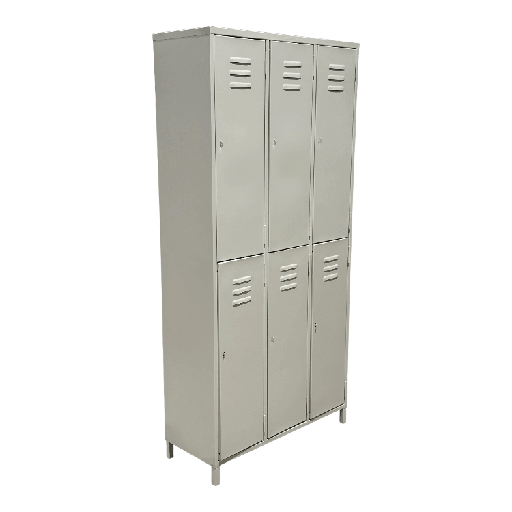 [MC-LK-06] Locker metálico de 6 espacios