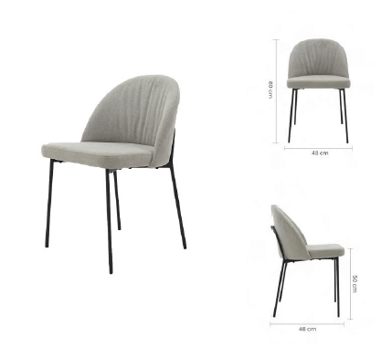 [TK-SI-34] Silla para Comedor Gris