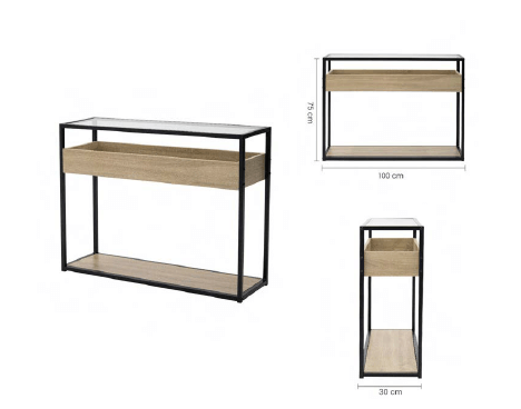 [TK-MS-17] Mesa de 2 Estantes