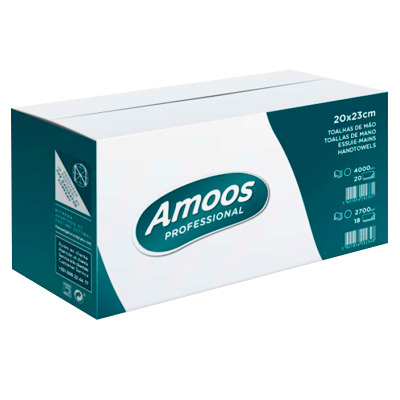 [DTF-AM00015] Amoos toalla de manos Interfoliada 21x25 pack 160 unidades cja 20 uds N622500.0