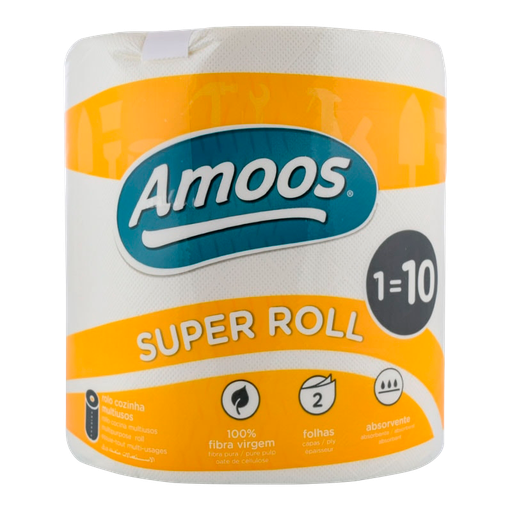 [DTF-AM00029] Amoos toalla mayordomo super roll doble hoja 280 h paq 6 und J627003.4